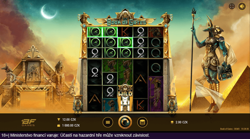 Online automat Book of Gates od BF Games v&nbsp;online casinu Kingsbet