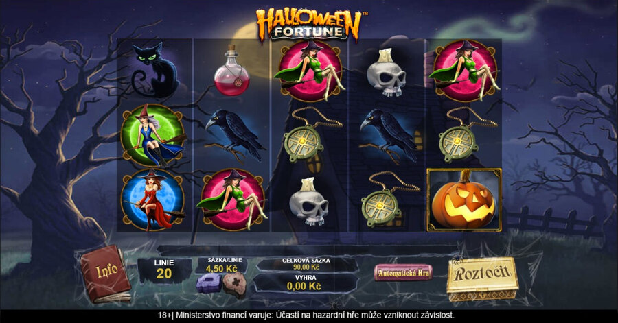 Zahrajte si výherní automat Halloween Fortune