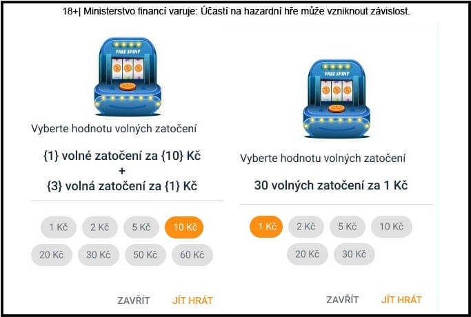 Směňte si free spiny ve Vegas dle sebe