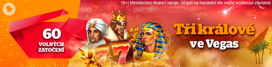 Tři králové ve Vegas přináší free spiny