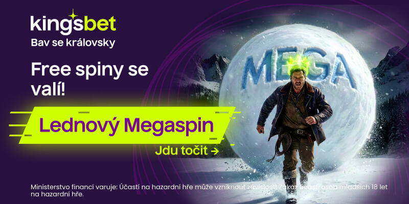 Megaspin v&nbsp;online casinu Kingsbet přináší free spiny dvakrát týdně