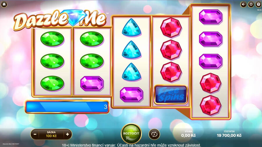 Nejvýhernější automat Dazzle Me u&nbsp;Sazky