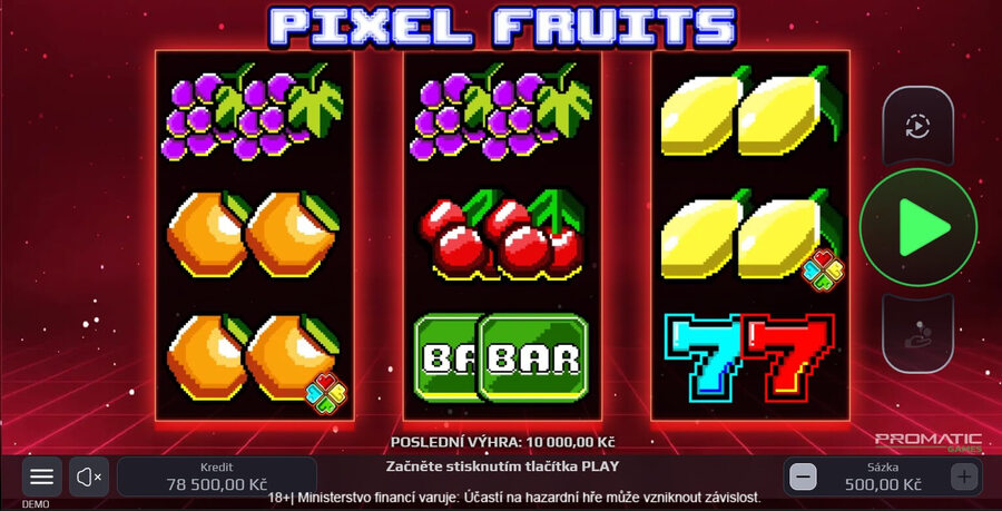 Wild symbol ve hře Pixel Fruits