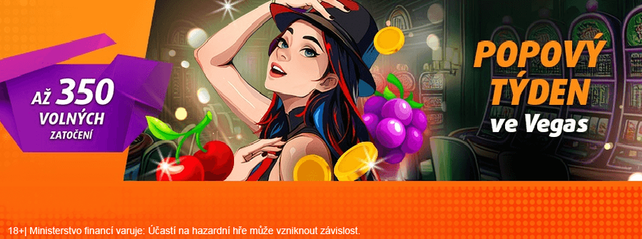 Popový týden ve Vegas přináší 50 free spinů denně