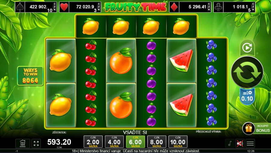 Betano Bonus Buy automat – Fruity Time