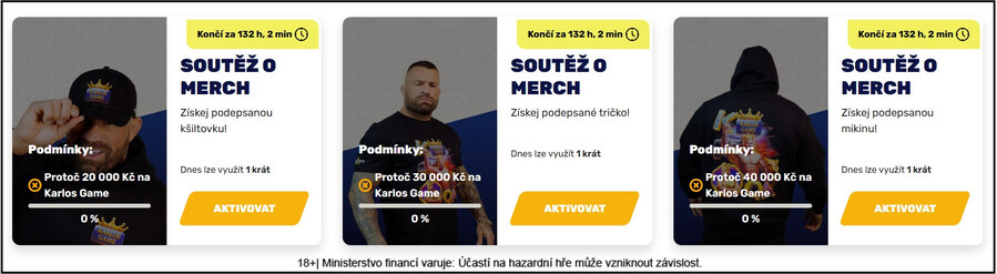 Získejte tři kousky merche Karlose Vémoly