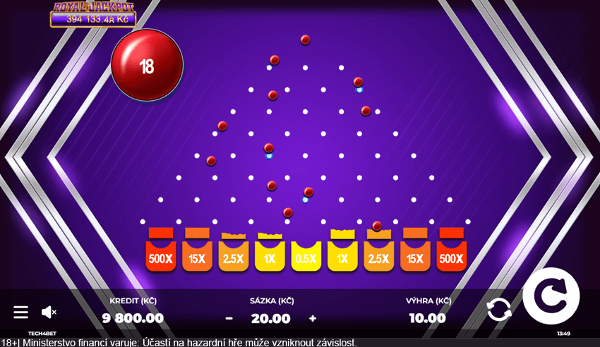 Bonusová hra Hot Plinko na hracím automatu Hot Plinko 81 od Tech4Betu