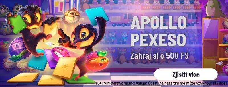 Apollo Games Pexeso skrývá free spiny