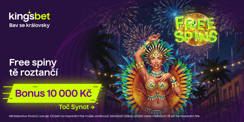 Kingsbet Karneval až o&nbsp;10&nbsp;000&nbsp;Kč ve free spinech