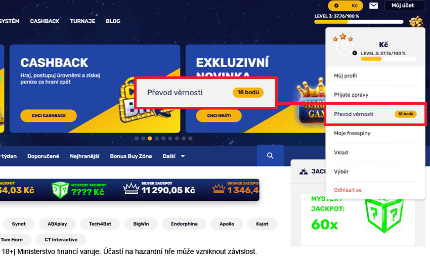 Návod k&nbsp;převodu věrnostních bodů na peníze (Forbes casino)