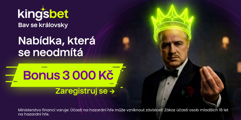 Sázkařský Kingsbet bonus až 3&nbsp;000&nbsp;Kč za registraci