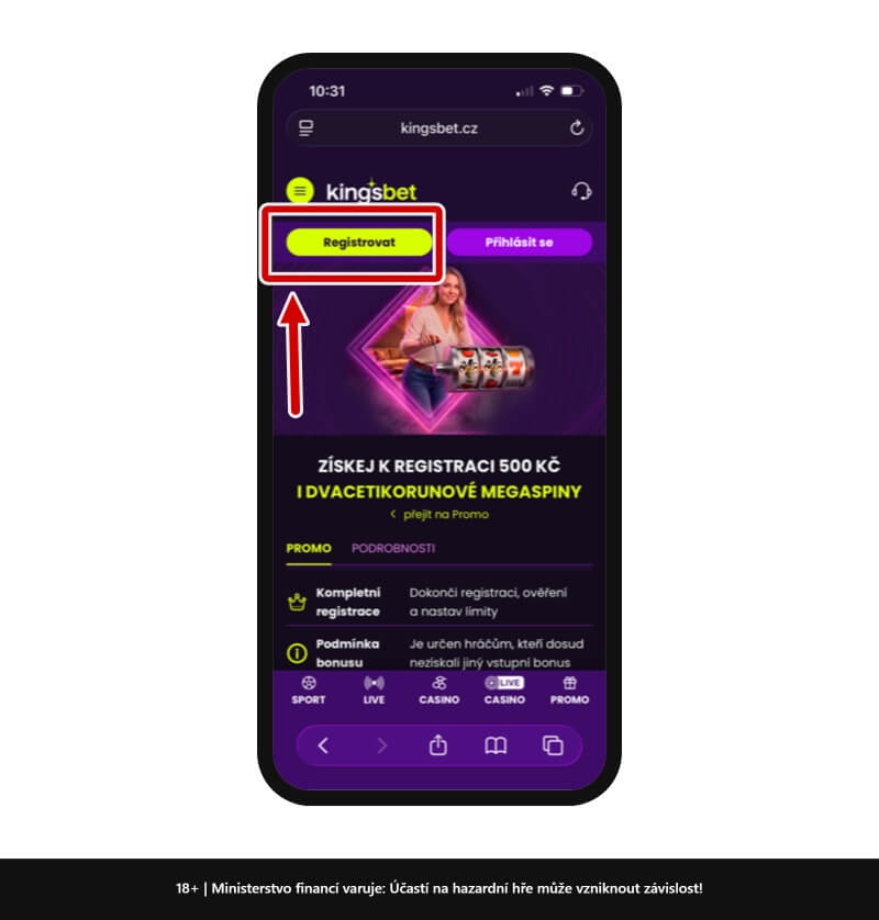 Kingsbet bonus za registraci
