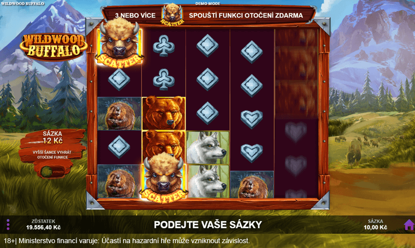 Obrázek z&nbsp;hracího automatu Wildwood Buffalo od výrobce Wizard Games v&nbsp;online casinu Sazka Hry