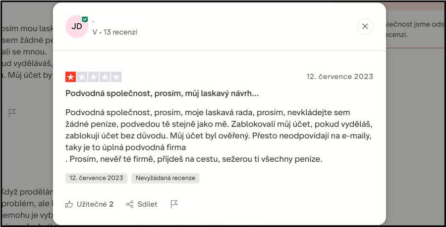 1win casino má převážně negativní recenze