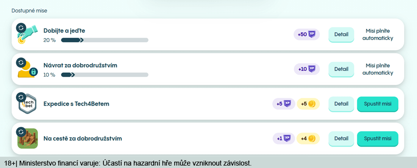Mise ve FunParku Allwyn a&nbsp;přehled úkolů a&nbsp;odměn