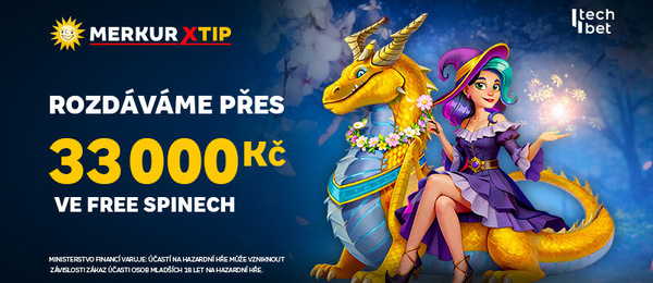 U MerkurXtipu můžete získat přes 33 000 Kč ve free spinech 