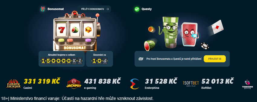 Progresivní jackpoty v&nbsp;online casinu Sazka Hry s&nbsp;vysokými výhrami