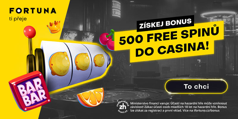 Získejte 500 free spinů do online casina u&nbsp;Fortuny