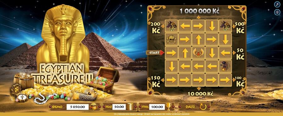 Online los Egyptian Treasure II od LuckyBetu