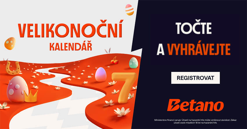 Velikonoční kalendář u&nbsp;Betana - bonusy, free spiny