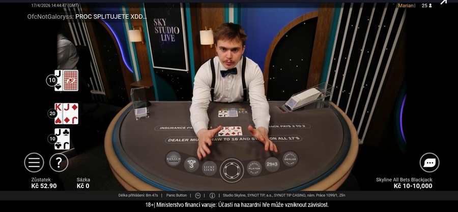 Live casino LuckyBet nabízí All Bets Blackjack