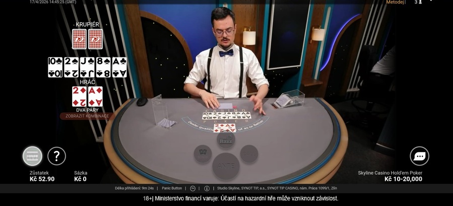 Live casino LuckyBet nabízí Holdem poker