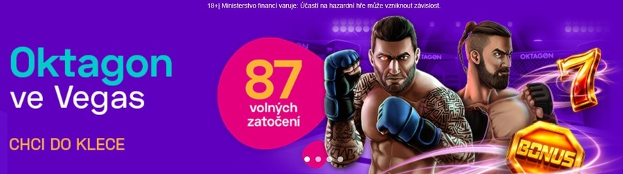 Online casino Maxa - freespinová promo akce Oktagon ve Vegas.