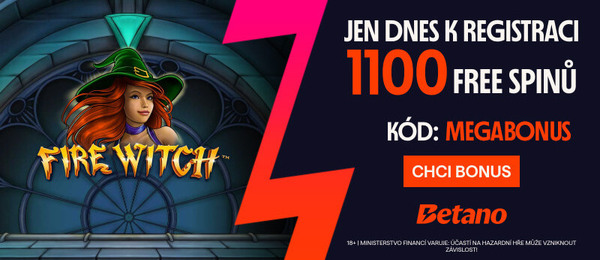 Získejte pouze 30. dubna 2026 u Betana 1 100 free spinů za registraci zdarma