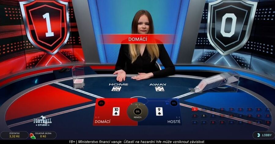 Live hra Top Card se skutečným krupiérem