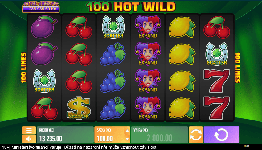 MerkurXtip automat 100 Hot Wild od Tech4Betu