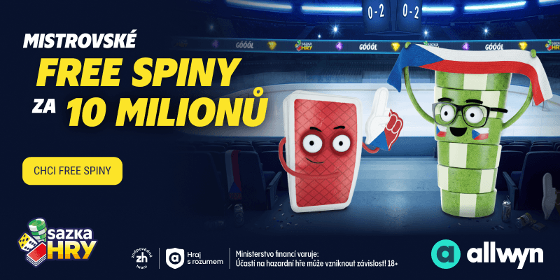Sazka Hry od Allwynu nabízejí 10 milionů ve free spinech