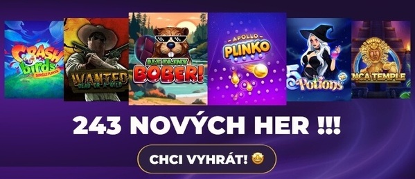 Online casino Grandwin nabízí 243 nových her a 3 nové výrobce