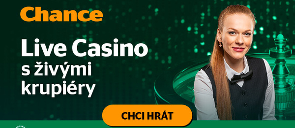 Live casino u Chance – náhled