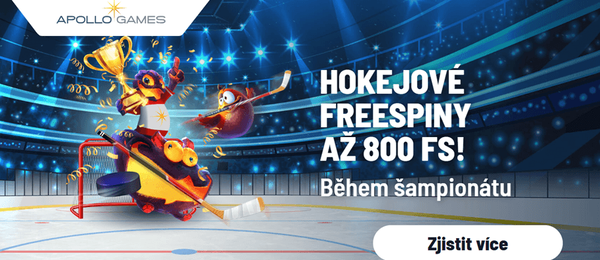 Hokejové free spiny u Apolla