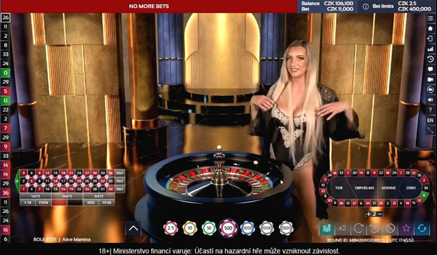 Erotická živá ruleta Grandwin