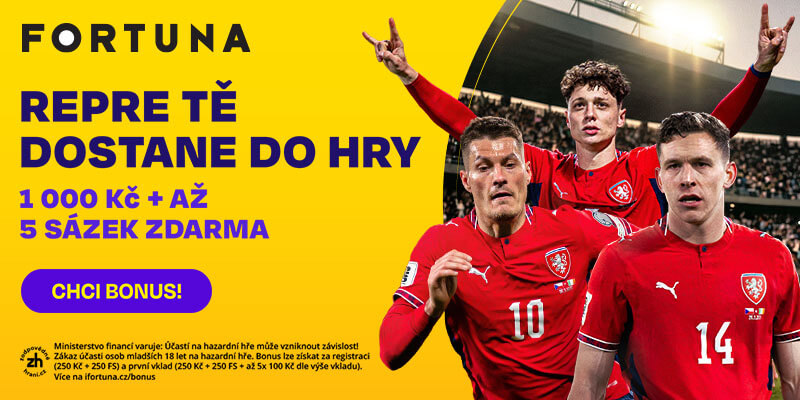 Fortuna bonus až 1&nbsp;500&nbsp;Kč během mistrovství světa ve fotbale 2026