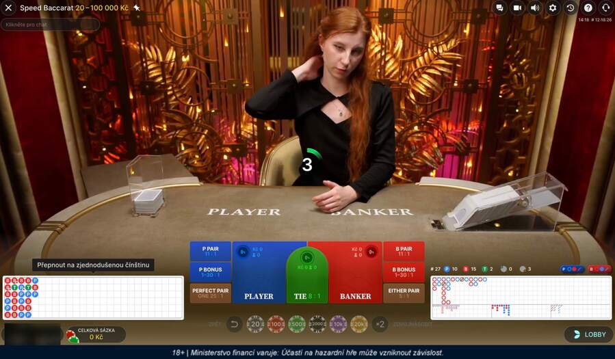 Live baccarat v&nbsp;live casinu Tipsport Vegas