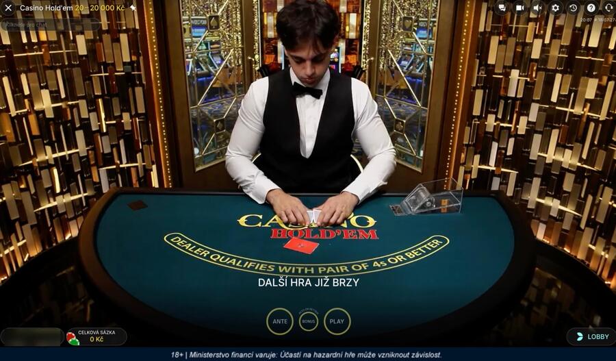 Casino Hold’em v&nbsp;live casinu Tipsport