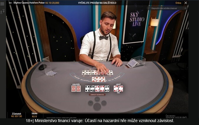 Holdem Poker u&nbsp;Sazka Her Live