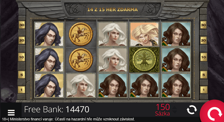 Bonusová hra online automatu Valkyrie Spins