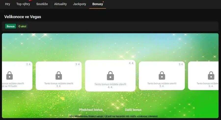 Casino kalendář Chance, Tipsport a&nbsp;Maxa