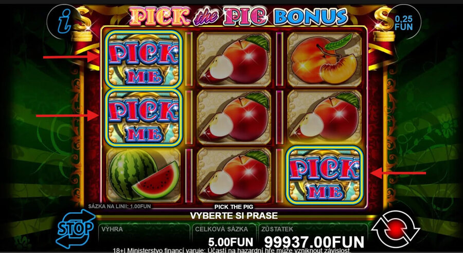 Pick the Pig – vyberte si jedno prasátko