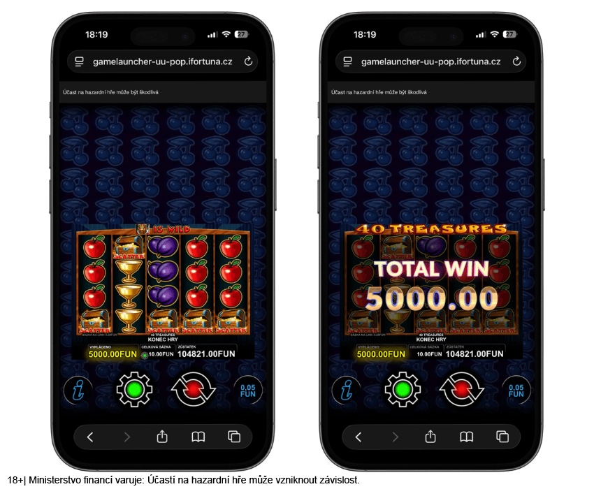 Online automat 40 Treasures a&nbsp;pět Scatter symbolů