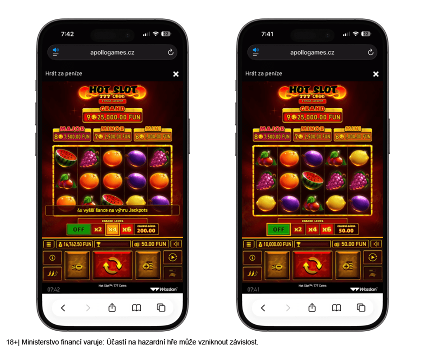 Online automat Hot Slot: 777 Coins od Wazdanu