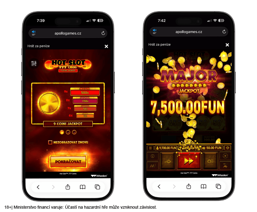 Major jackpot na automatu Hot Slot: 777 Coins u&nbsp;Apolla
