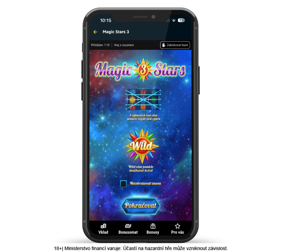 Výherní automat Magic Stars 3 od výrobce Wazdan