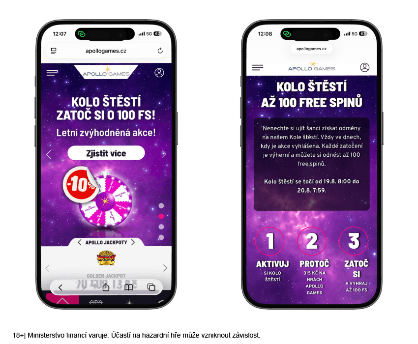 Letní sleva na Kole štěstí v&nbsp;Apollo casinu