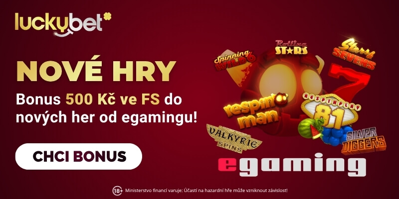 500 free spinů LuckyBet
