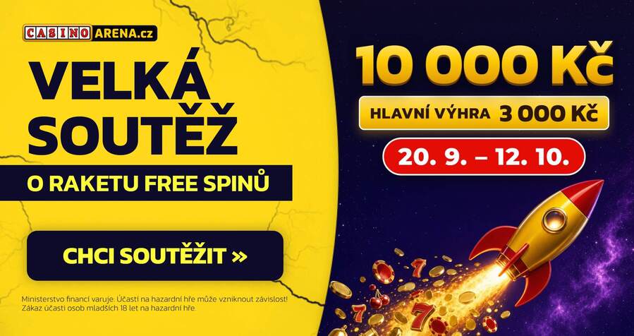 Velká soutěž o&nbsp;10&nbsp;000&nbsp;Kč ve free spinech