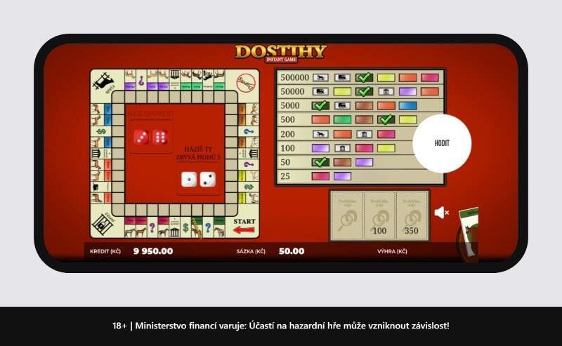 Dostihy Kingsbet instant hra